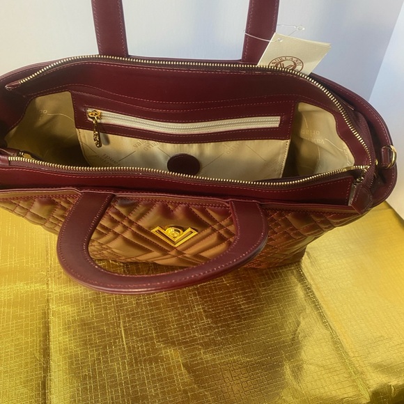 Valentino Orlandi Authentic Calf Leather Big Sized Bag (Burgundy) ( Brand New) - Picture 13 of 16
